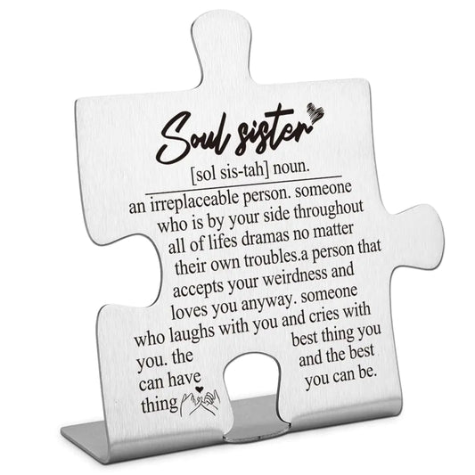 Soul Sister Birthday Gift For Her Soul Sister Gift Bestie Gift Thank You Gift for Women Friend Sister Cute Graduation Christmas Friendship Gift for Soul Sister Funny Office Desk Decor