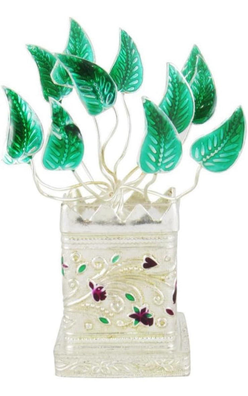 German Silver Brindavan Or Tulasi Plant for Pooja and Gift Purpose